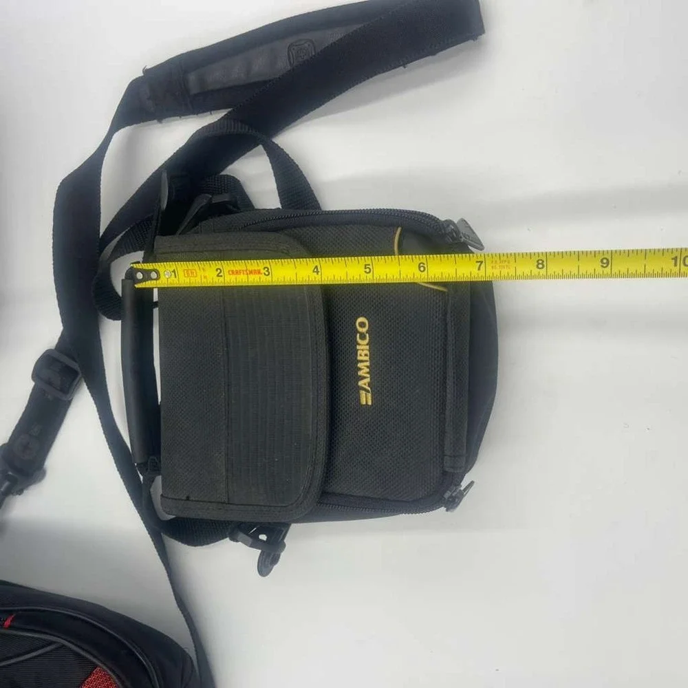 Lot of 3 Black Case‎ Logic Kontrast DSLR Bag Ambico Wenger Camera Shoulder Bag